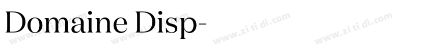 Domaine Disp字体转换